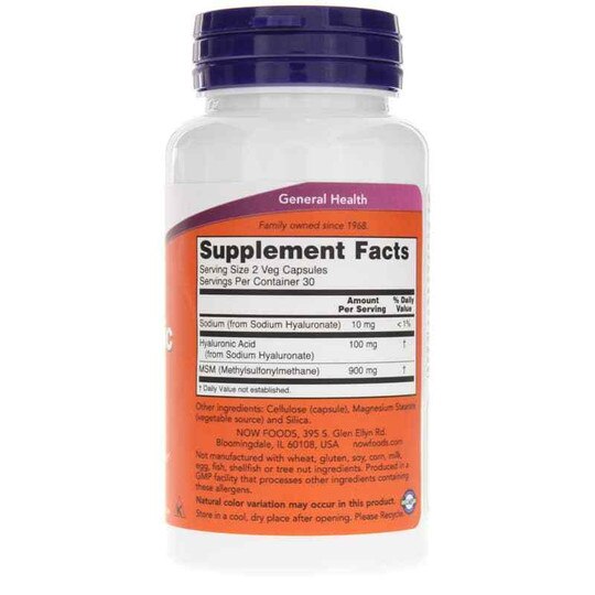 Hyaluronic Acid 50 Mg, NOW